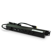 Legrand - Wiremold J06B0B20X Rack Mount Plug-In Outlet Center® with Six 20 Amp Rear Outlets